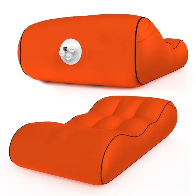 1832B Outdoor Portable One-Touch Automatic Inflatable Sofa Foldable Seat(Orange)