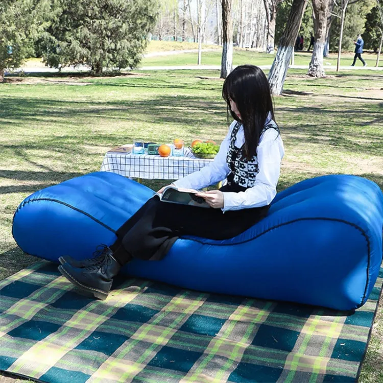 1832B Outdoor Portable One-Touch Automatic Inflatable Sofa Foldable Seat(Orange)