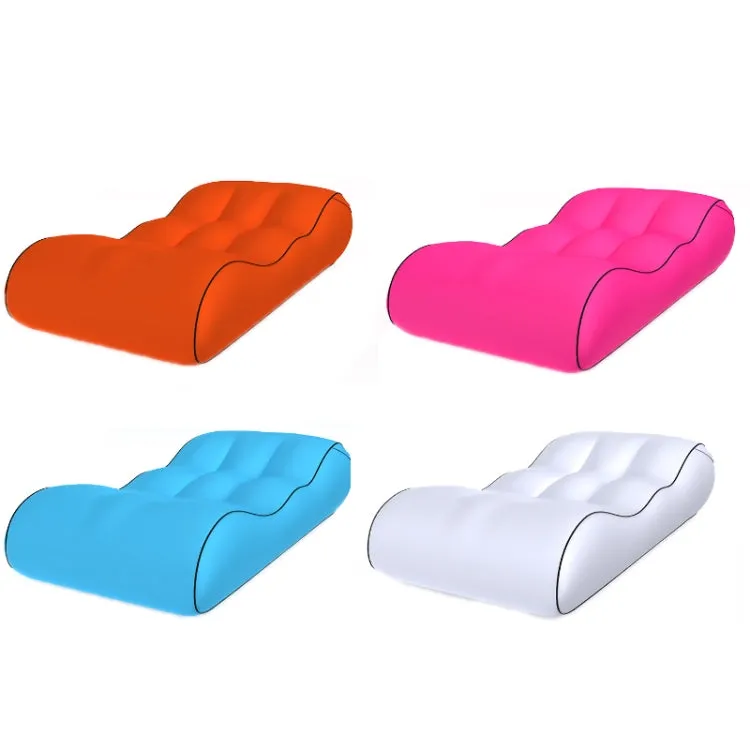 1832B Outdoor Portable One-Touch Automatic Inflatable Sofa Foldable Seat(Orange)