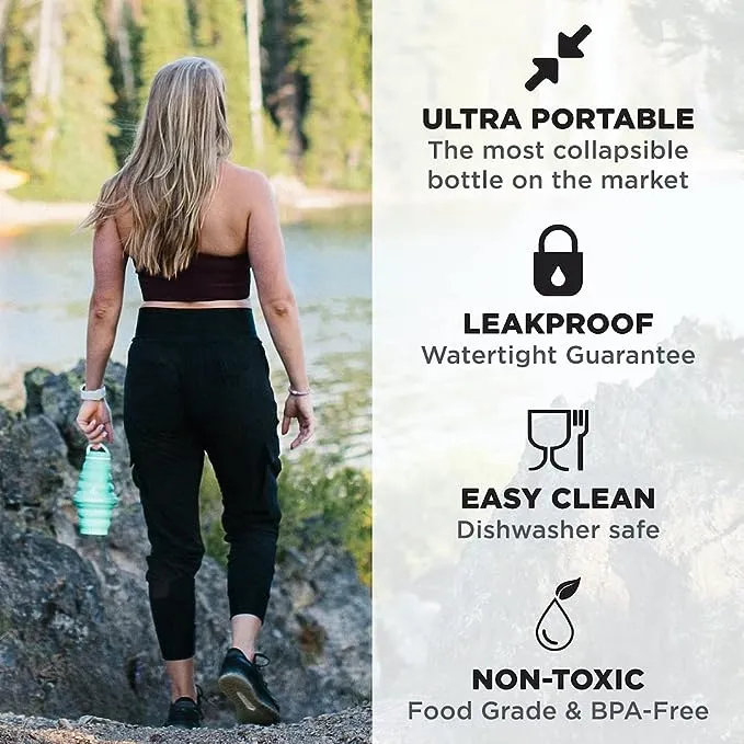 25 oz Collapsible Water Bottle by Hydaway