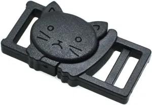 25pcs 3/8" Safty Breakaway Buckles for Cat Collar Black