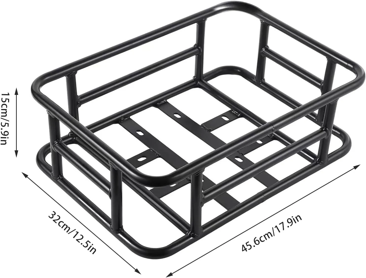 Bike Basket Rear,Large Capacity Folding Bicycle Basket with Removable Liner Bag,18 x 13 inches Bike Basket for Adult Women/Men Carrying Dogs, Pets, Fruit & Grocery C