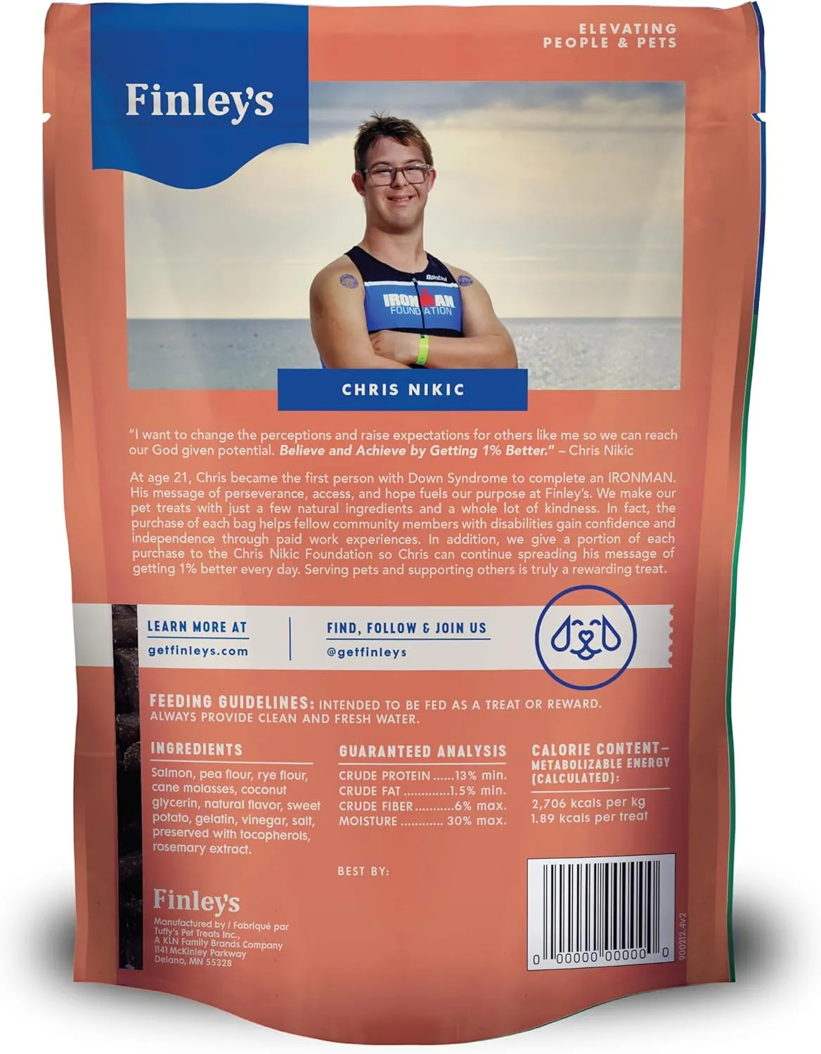 Finley's Salmon Training Bites, Low Calorie, All Natural Soft Chew Dog Treats, 10 Ounce (Pack of 1)