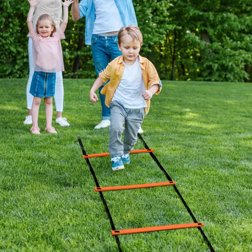 GHB Pro Agility Ladder Agility Training Ladder Speed 12 Rung 20ft with Carrying Bag
