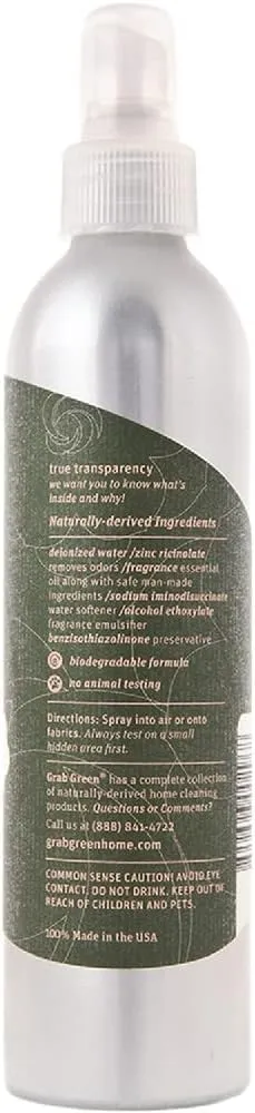 Grab Green Room and Fabric Freshener, 7 Ounce (Pack of 3), Gardenia Scent, Plant and Mineral Based, Eliminates Odors, Freshens Rooms, Refreshes Fabric