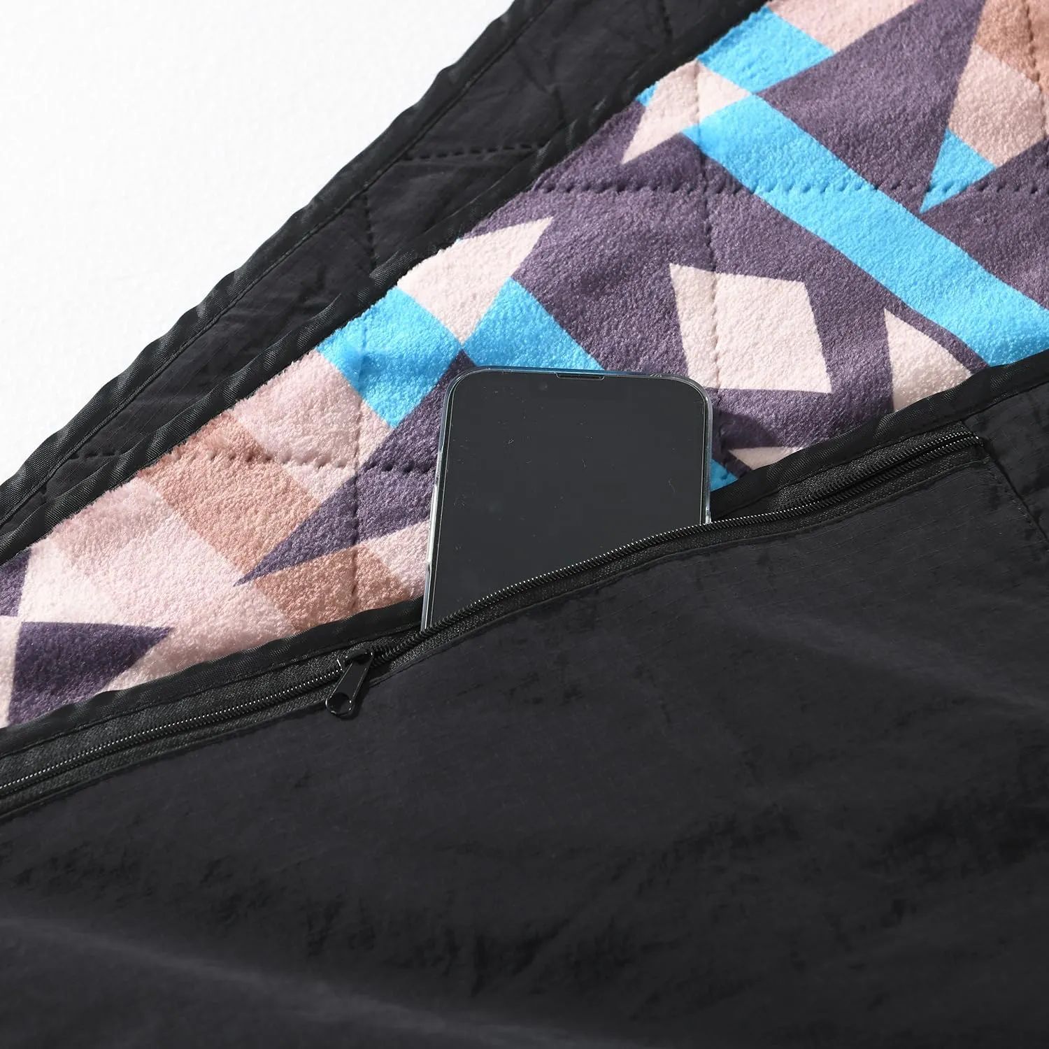 HORIMOTE HOME Outdoor Waterproof Camping Blanket, Extra Thick Flannel Fleece Warm for Cold Weather, Windproof Aztec Blankets Foldable for Stadium Picnic Dog Pet Car(Dakota)
