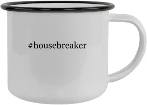 #housebreaker - 12oz Hashtag Camping Mug Stainless Steel, Black