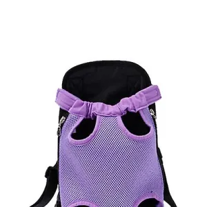 L 38*23cm purple Outdoor portable pet bag, breathable Mesh backpack for cats and dogs AZ19625