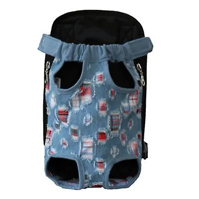 M 30*20cm blue Outdoor portable pet bag, breathable Mesh backpack for cats and dogs AZ19592