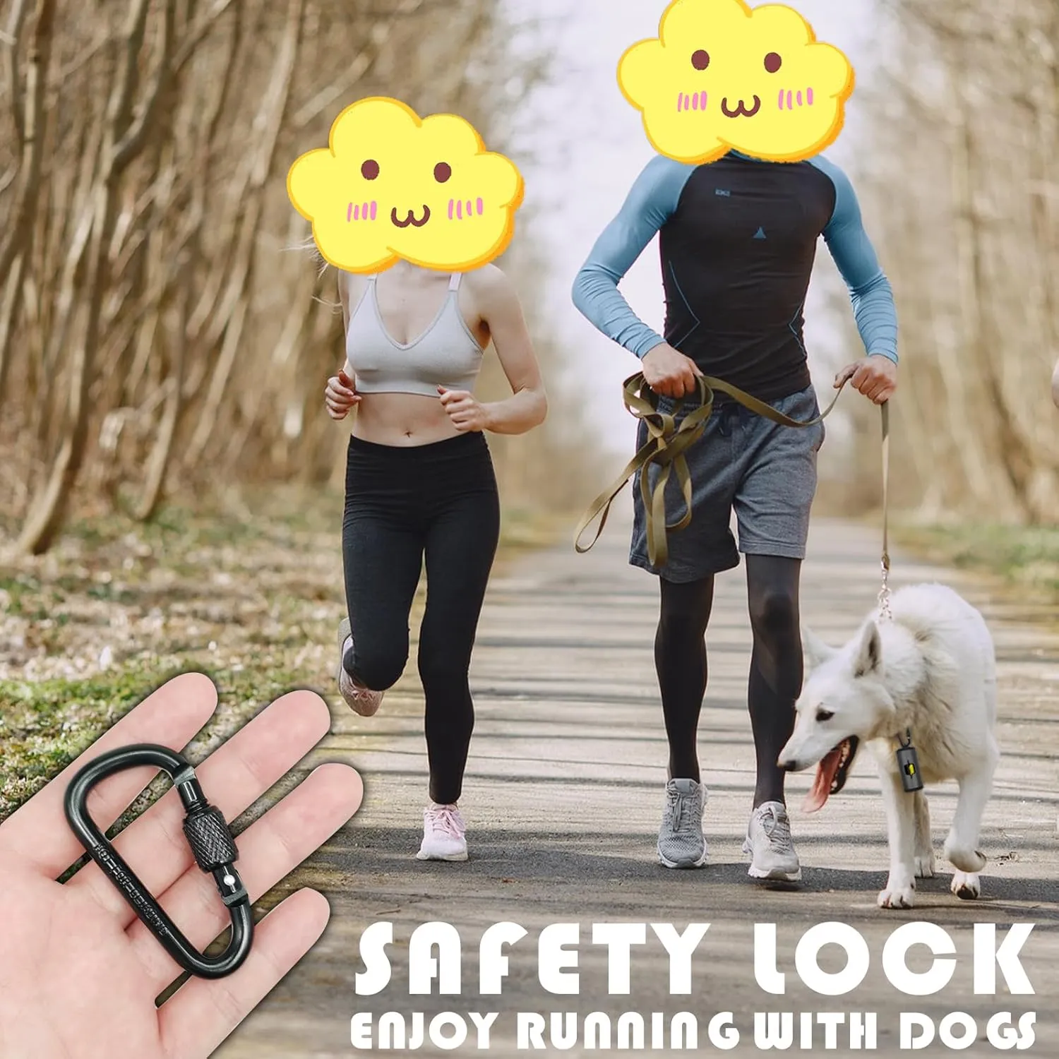 Metal Dog Poop Bag Holder 2-Pack w/Leash Clip|Durable Scratch-Resistant Aluminum|30 Bags 6 AccessoriesBlack