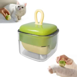 Mini Lint Remover Roller, Reusable Lint Gel Roller, Washable Pet Dog Cat Hair Remover for Clothing, Pet Hair, Dust, Lint, Travel and Home Use(1 Green)