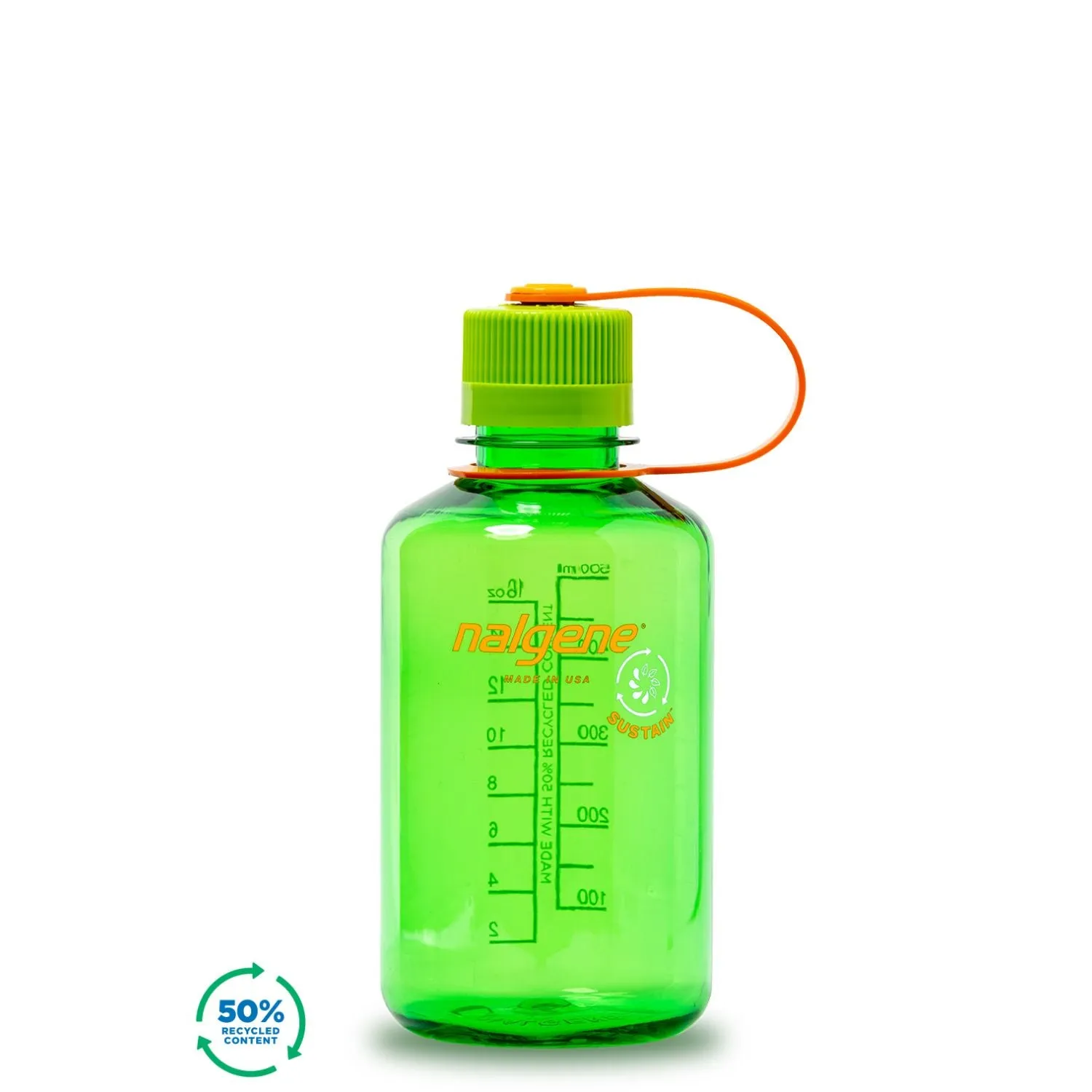Nalgene 16oz Narrow Mouth Water Bottle (Plain)