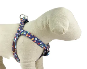 Navy Fishing Lures Dog Harness - 972