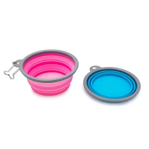 Nice Paws Collapsible Silicone Bowl with Carabiner