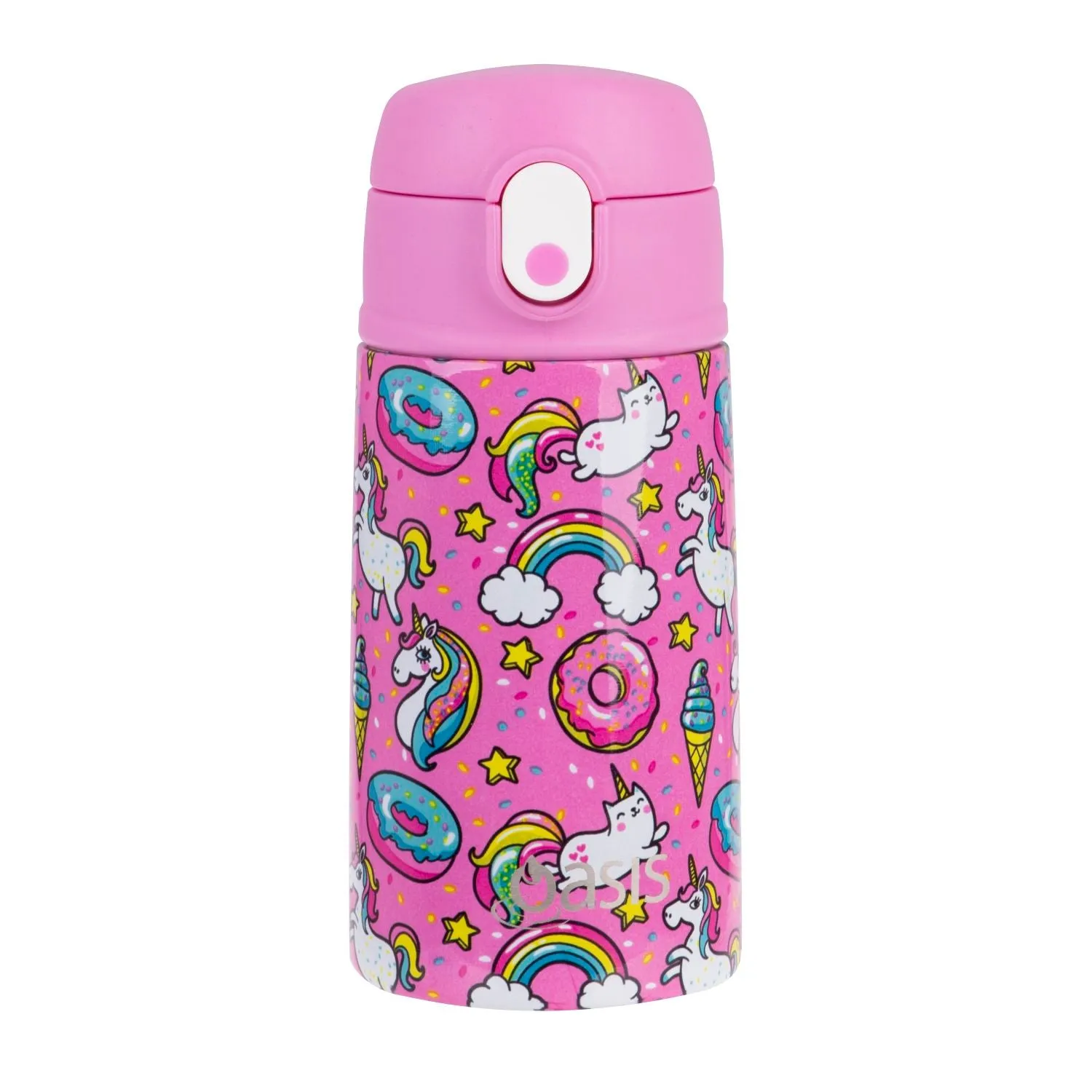 Oasis Kids Water Bottle with Sipper Silicone Straw 400ML