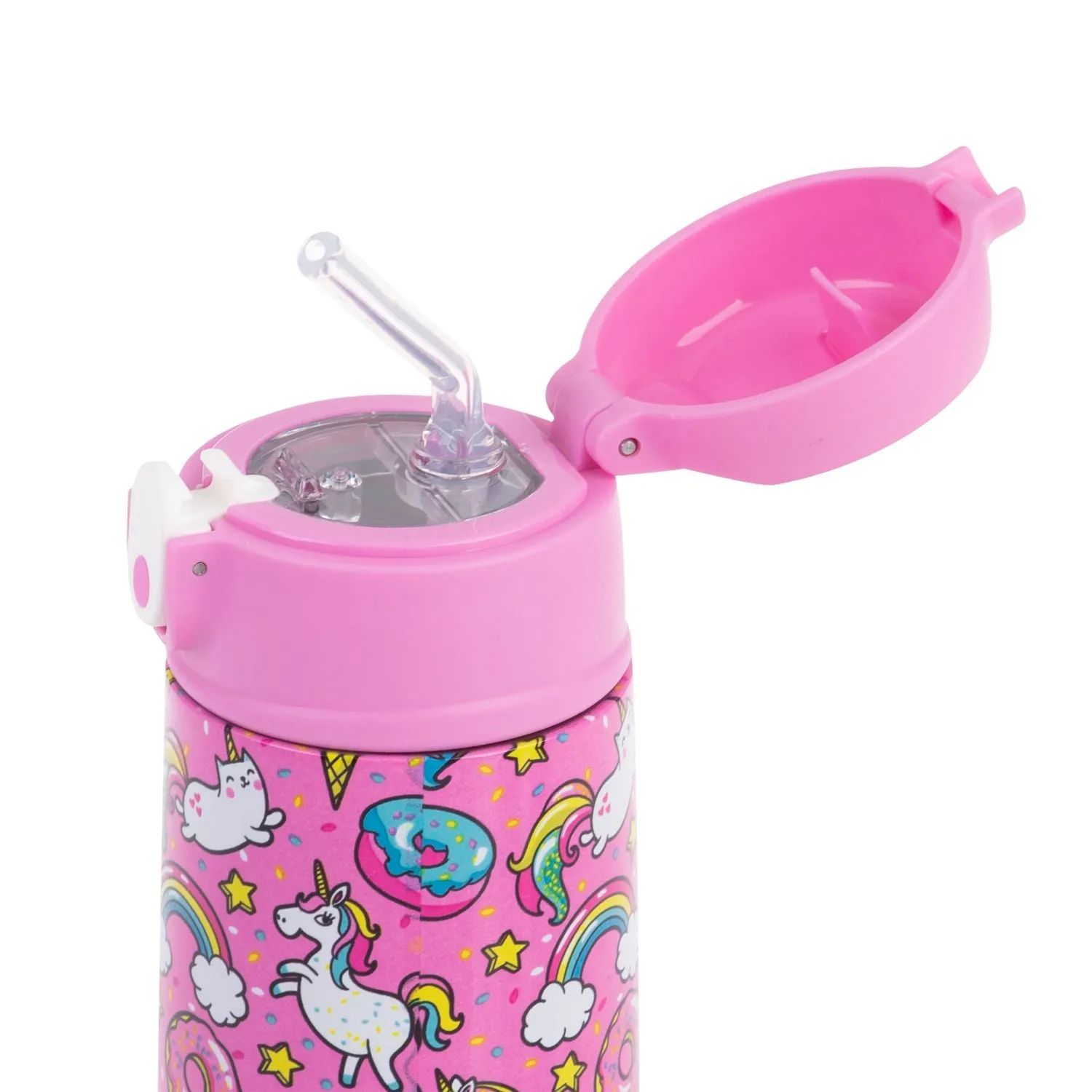 Oasis Kids Water Bottle with Sipper Silicone Straw 400ML