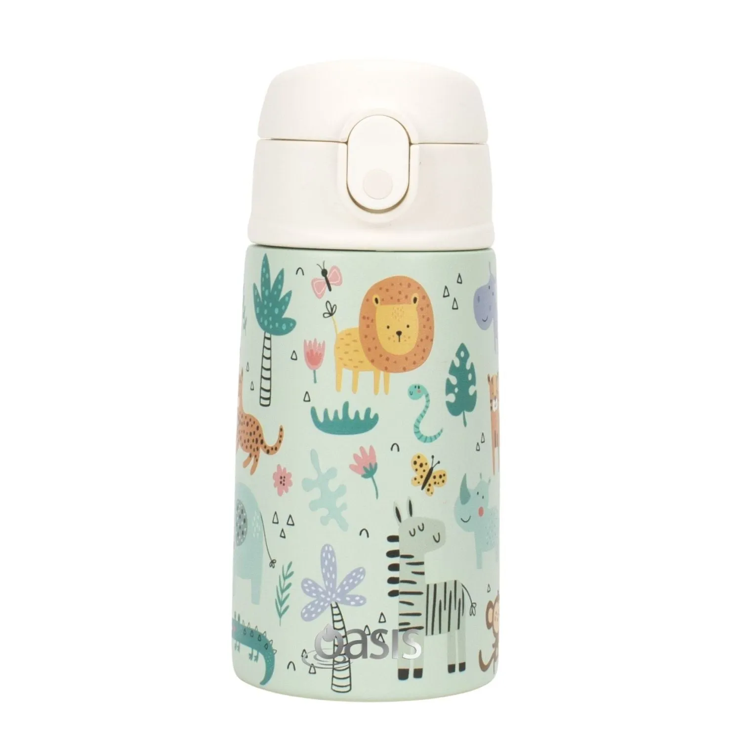 Oasis Kids Water Bottle with Sipper Silicone Straw 400ML