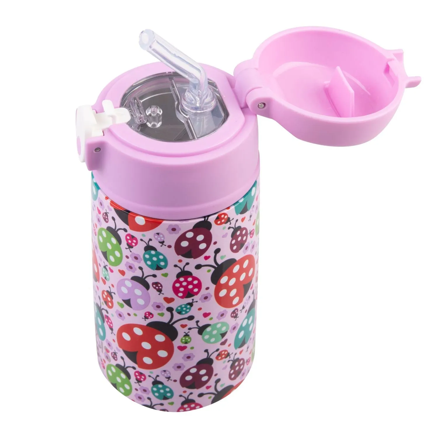 Oasis Kids Water Bottle with Sipper Silicone Straw 400ML
