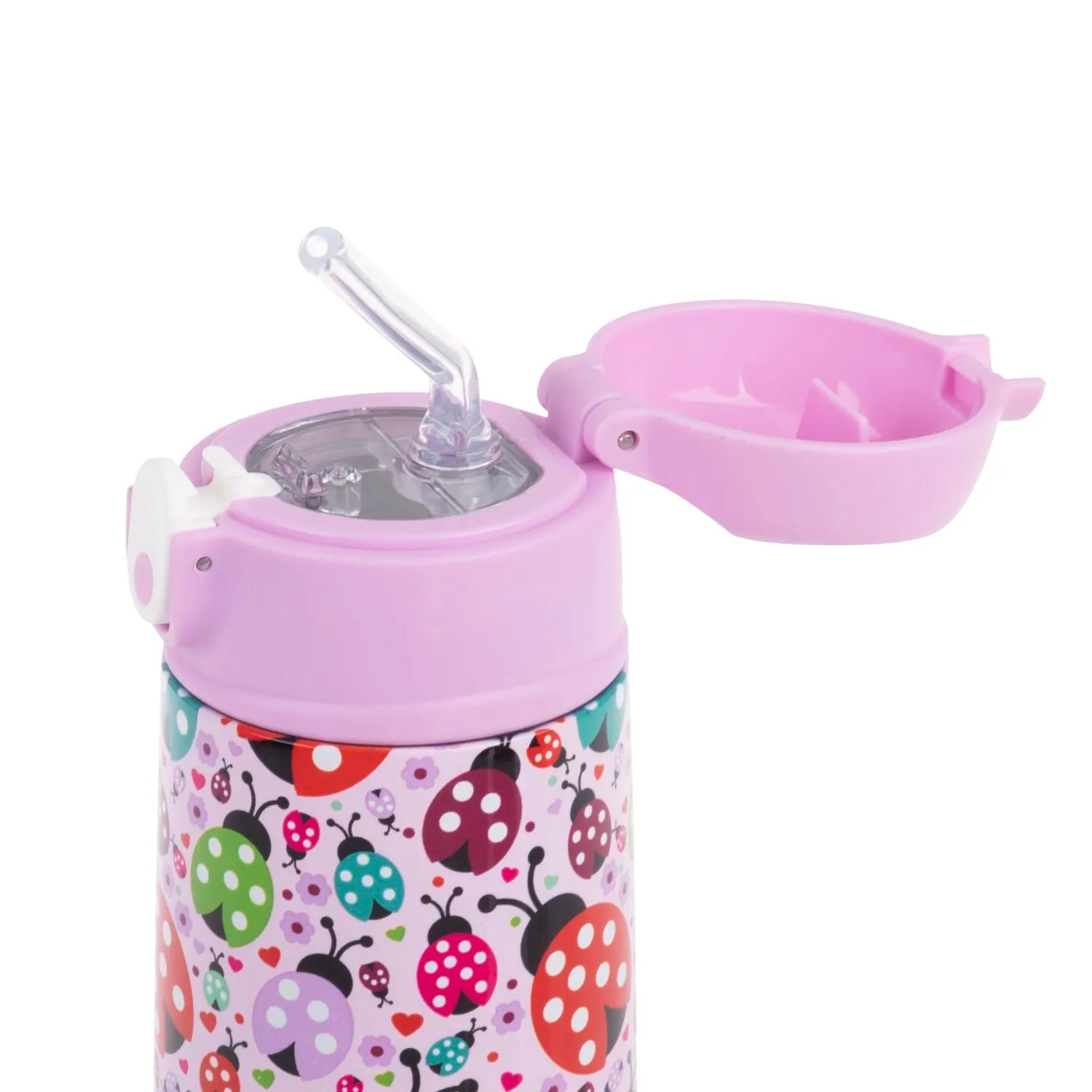 Oasis Kids Water Bottle with Sipper Silicone Straw 400ML