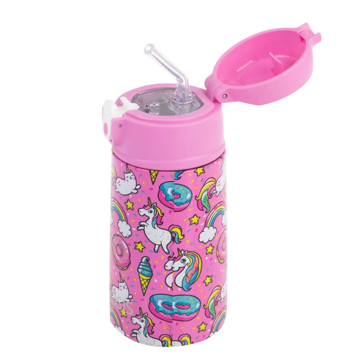 Oasis Kids Water Bottle with Sipper Silicone Straw 400ML