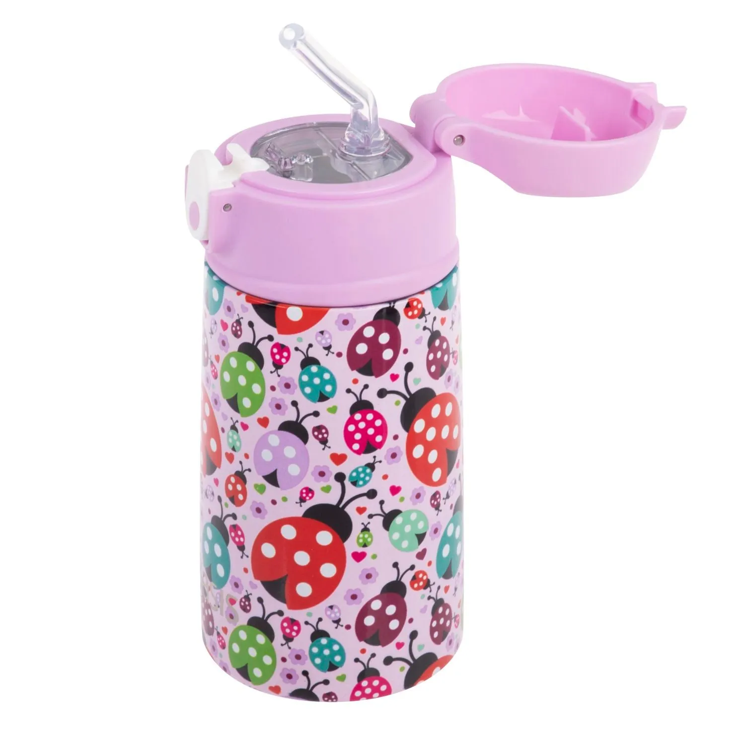 Oasis Kids Water Bottle with Sipper Silicone Straw 400ML