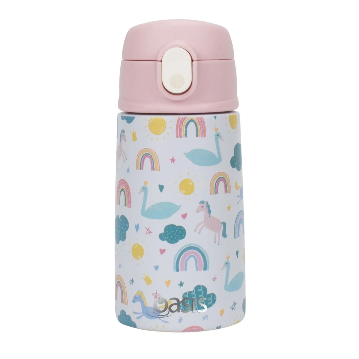 Oasis Kids Water Bottle with Sipper Silicone Straw 400ML