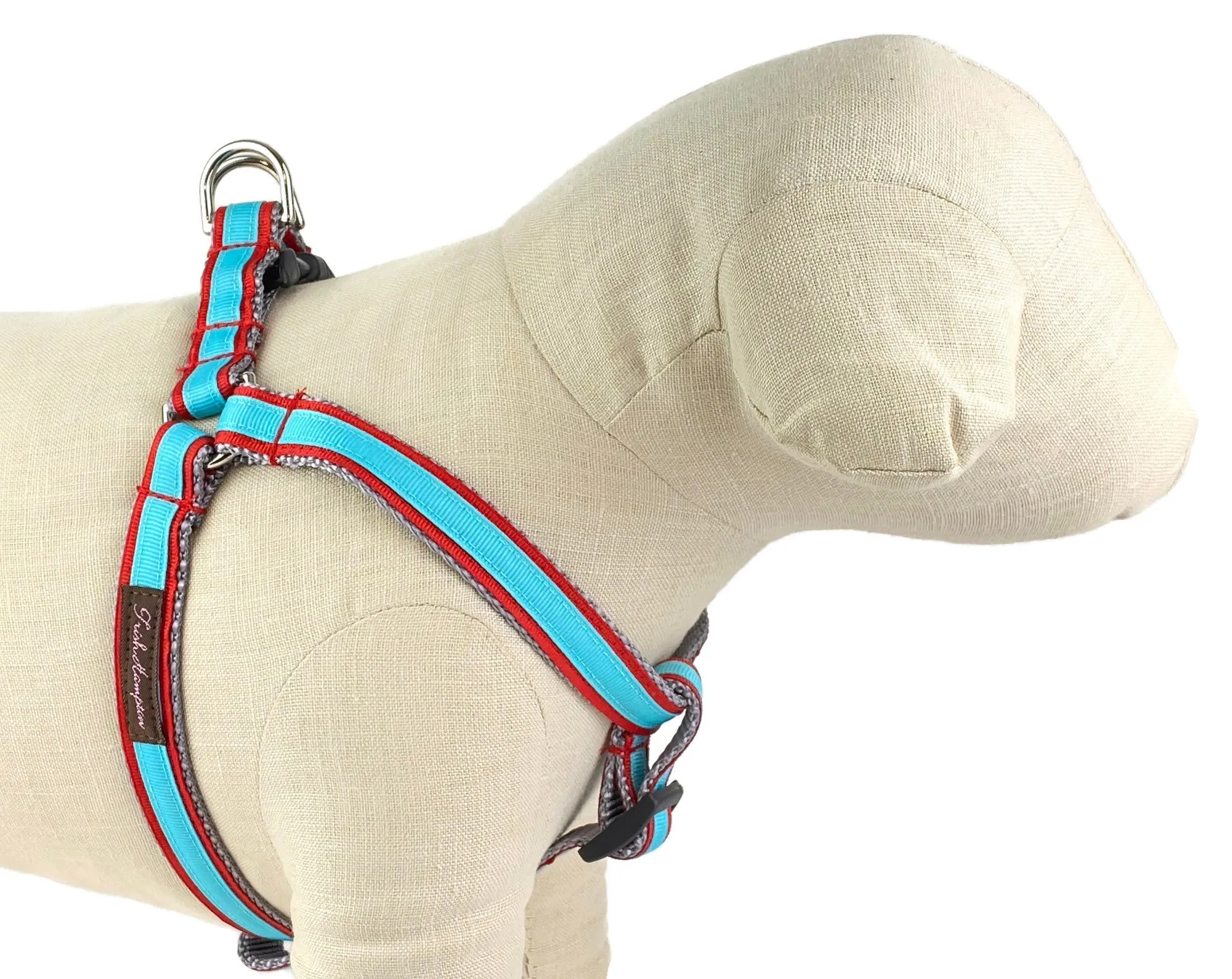 Red/Aqua Dog Harness - 330