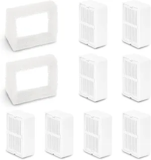 Replacement Filters for Ceramic Cat Water Fountain, Carbon and Sponge Foam Filters (8 2)