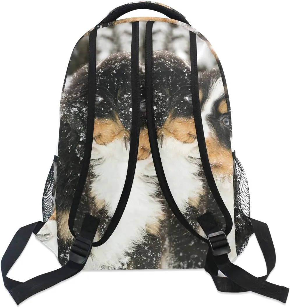 School College Backpack Rucksack Travel Bookbag Outdoor Bernese Mountain Dog