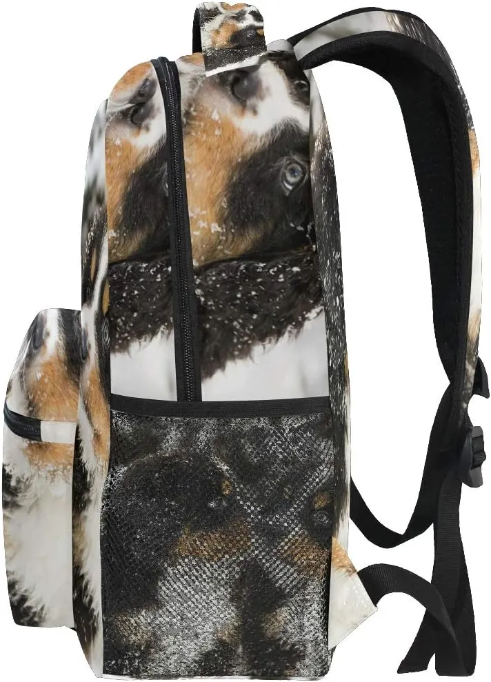 School College Backpack Rucksack Travel Bookbag Outdoor Bernese Mountain Dog