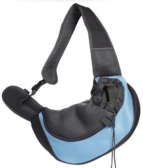 Sidiou Group Pet Travel Portable Slings Front Shoulder Bag Mesh Travel Tote Shoulder Bag Backpack