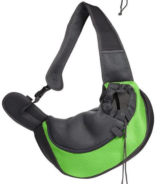 Sidiou Group Pet Travel Portable Slings Front Shoulder Bag Mesh Travel Tote Shoulder Bag Backpack
