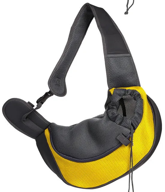 Sidiou Group Pet Travel Portable Slings Front Shoulder Bag Mesh Travel Tote Shoulder Bag Backpack