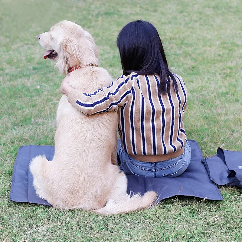 Waterproof Folding Washable Dog Blanket Mat with Strap For Dog Travel Camping